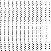 100 PCS Extender Chain for Jewelry Making Silver Necklace Extenders Removable Bracelet Extender Chains Extension Tails for Necklace Bracelet Anklets Key Chain