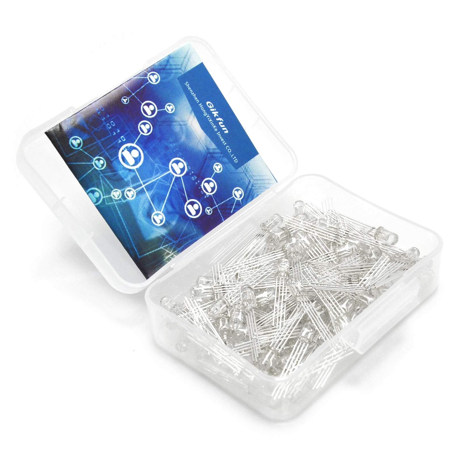 Gikfun 5mm 4 Pin RGB Common Anode LED for Arduino DIY (Case Pack of 100pcs) EK1443U