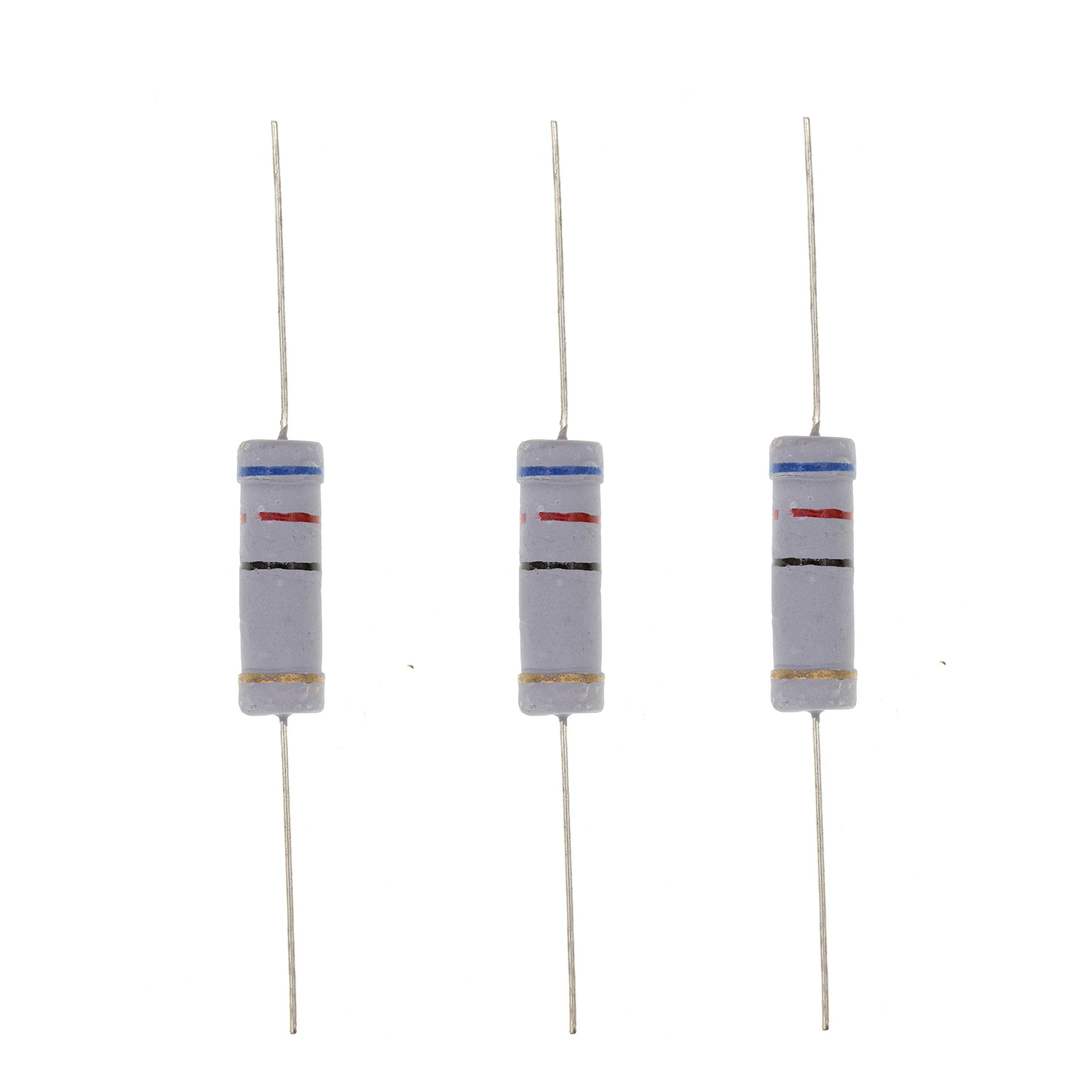 HUABAN 10PCS 5W 5 Watts 62R 62 Ohm 5% Metal Oxide Film Resistor