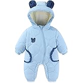 JiAmy Baby Bear Snowsuit Baby Winter Clothes Hooded Newborn Winter Coat Toddler Boy Girl Clothes