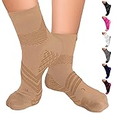 TechWare Pro Plantar Fasciitis Socks – Cushion Ankle Compression Socks Women & Men. Achilles Tendonitis Brace & Arch Support