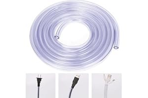 WEDAWN Dog and Cat Cord Protector, 10 ft/ 2mm Thick Pet Wire Flexible Cable Sleeve, for USB Charger Cable Power Cord Audio Vi
