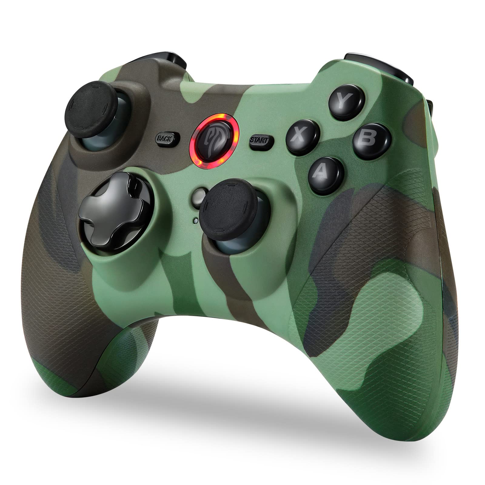 EasySMX 2.4G Wireless Controller for PS3, PC Gamepads with Vibration Fire Button Range up to 10m Support PC Steam PS3 Android Devices and TV Box