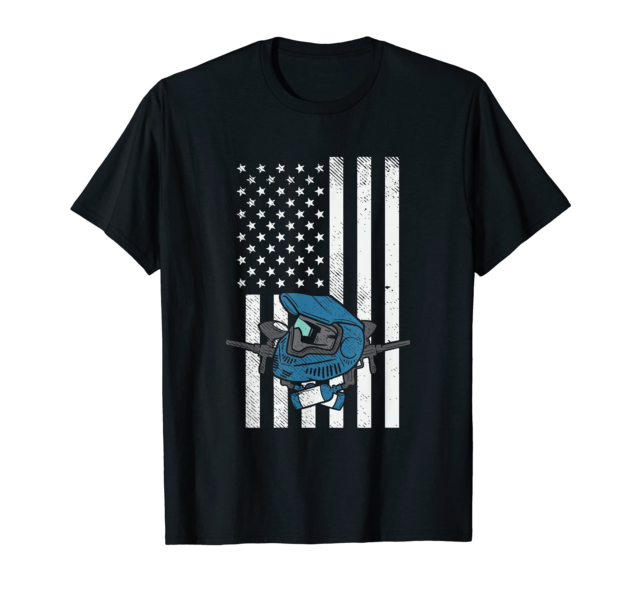 Paintball Gun Shooting I American Patriotic Paintballer T-Shirt