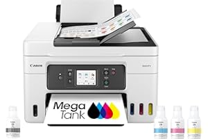 Canon Megatank GX4020 All-in-One Wireless Supertank Printer with Print, Copy, Scan and Fax | Auto Document Feeder | Mobile Printing | 2.7" LCD Touch Screen