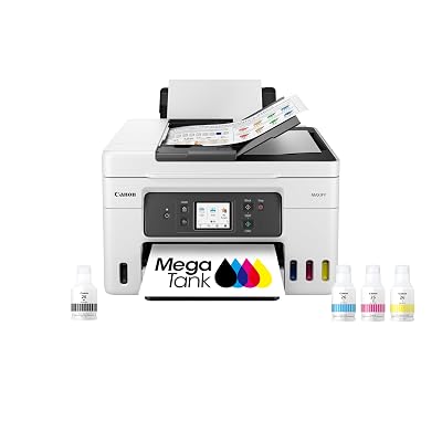 Canon Megatank GX4020 All-in-One Wireless Supertank Printer with Print, Copy, Scan and Fax | Auto Document Feeder | Mobile Printing | 2.7" LCD Touch Screen