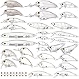 FREE FISHER Blank Hard Lures Kit Unpainted Fishing Baits Sets Crankbait Wobblers Freshwater Fish Lure Wobblers Minnow Lure Bodies Fishing Tackle