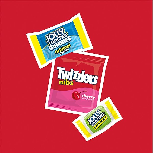 JOLLY RANCHER AND TWIZZLERS ASSORTED FRUIT FLAVORED CANDY PARTY PACK, 43.03 OZ