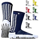 Lux Dual Grip Socks - Soccer Grip Socks for Men and Women. GripArray Performance & Comfort