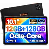 Tablet Android Tablet 10.1 Inch, 128GB, 6000mAh, 14.99 oz, Android 15 | About 21% lighter, 20% more battery capacity &amp; 2x max expansion vs a 540g/5000mAh/1TB 10.1-inch benchmark.