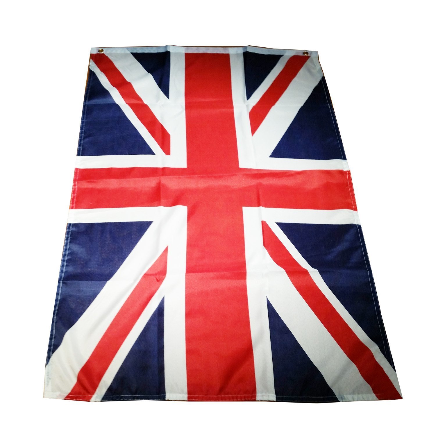 Union Jack Approx 5 x 3 feet - 2 Eyelets / Great Britain / UK British / Royal Flag 150 x 90 centimetres approx. / Outdoor and Indoor Use / London Football Parties / Patriotic Souvenir
