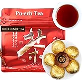 CHADUO Tangerine Peel Puerh Tea Xinhui Dahonggan Orange Peel Puer Xinhui Chenpi Pu'er Da Hong Gan Mandarin Orange Peel Puerh 7.05oz/200g Ripe Pu-erh Rich Citrus Aroma And Aged Pu'er Fragrance 大红柑 普洱茶