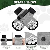 KOOLTAIL Dog Socks Paws Stop Licking Anti Slip Grips Small Medium Large view 3