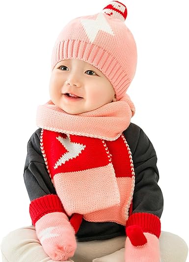 Negocier Couleur Rose Eau Gazifiee Bonnet Fille Enfant Echarpe Gants Rose Pantoufle Deranger Capillaires