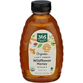 365 by Whole Foods Market, Organic Light Amber Wildflower Honey, US Grade A, 24 Ounce
