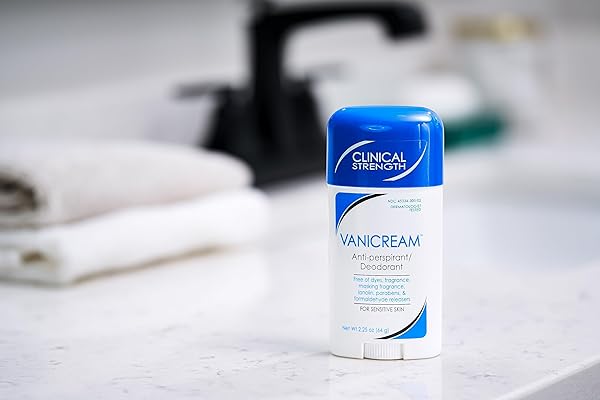 VANICREAM ANTI-PERSPIRANT DEODORANT FOR SENSITIVE SKIN – 2.25 OZ – CLINICAL-STRENGTH DEODORANT WITH 24-HOUR PROTECTION – UNSCENTED
