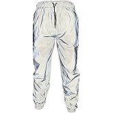 Reflective Pants Men Brand Hip Hop Dance Fluorescent Trousers Casual Harajuku Night Sporting Jogger Pants Gray