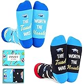 Zmart Book Lover Gifts for Students - Book Socks Reading Gifts, Graduation Gifts for Him Her