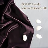 ZIMASILK 100% Mulberry Silk Pillowcase 600TC 6A Eggplant 50x75 cm view 2