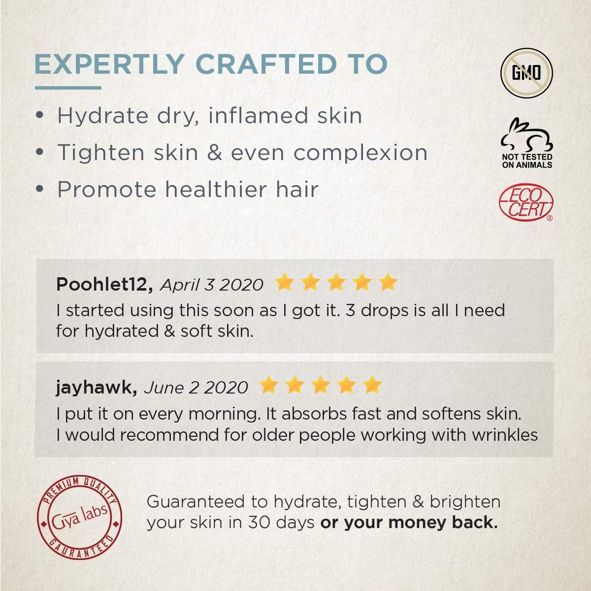 Gya Labs Organic Prickly Pear Seed Oil for Dry Skin, 100% Pure Natural Prickly Pear Oil for Face - Image 3