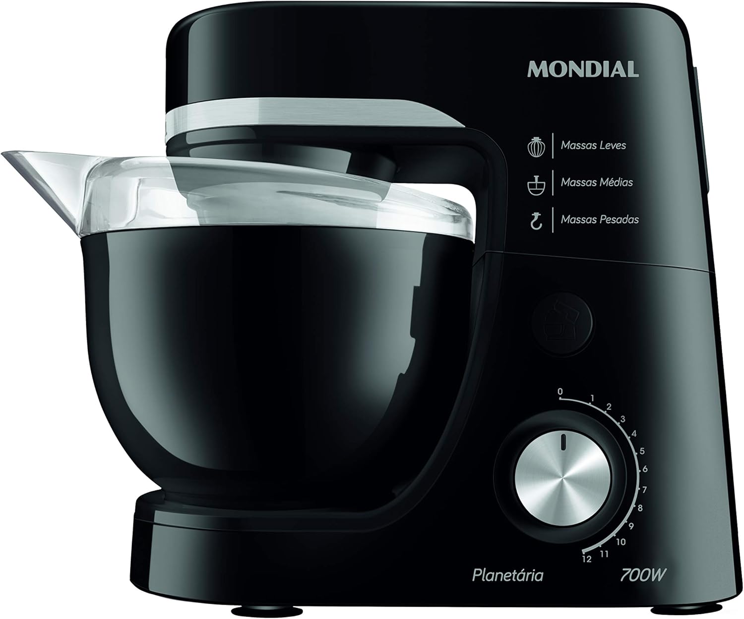 Batedeira Planetária, 700W, 220V, Preta, Mondial, BP-03-B