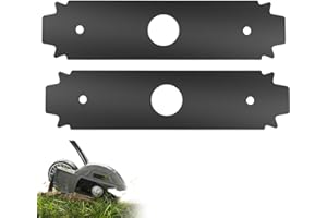 LIZEWEI 2-Pack AC04215 8" Reversible Heavy Duty Hardened Steel Edger Blade Expand-It - Compatible with Ryobi UT50500, UT15518, RY15518, RYEDG11, P2310 and P2300B Heavy Duty Edger (818-928)