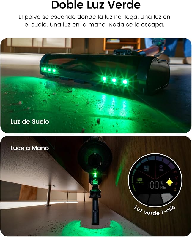 FV5 Aspiradora sin Cable 70kPa/80Min, Base de Carga, Tubo Plegable