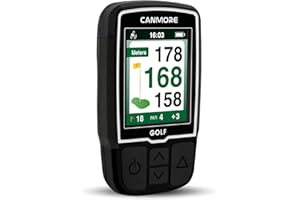 CANMORE HG200 Golf GPS (Black) - Water Resistant Full-Color Display with 41,000+ Essential Golf Course Data and Score Sheet-F