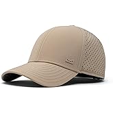 melin A-Game Hydro, Khaki, Men’s Performance Snapback Hats, Water-Resistant Fitted Baseball Caps for Men & Women, Golf, Running, or Workout Hat, Small