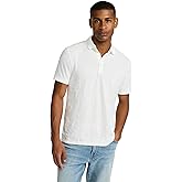 EXPRESS Men’s Floral Jacquard Polo – Short Sleeve Textured Cotton Blend Shirt for Casual, Golf Wear – White