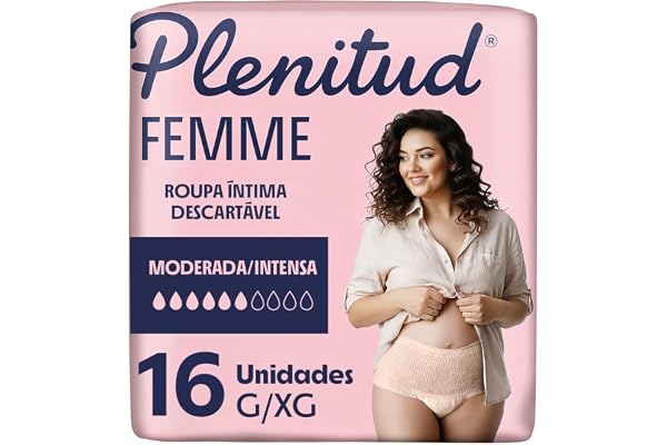 Roupa Íntima Plenitud Femme para Incontinência G/XG-16 un