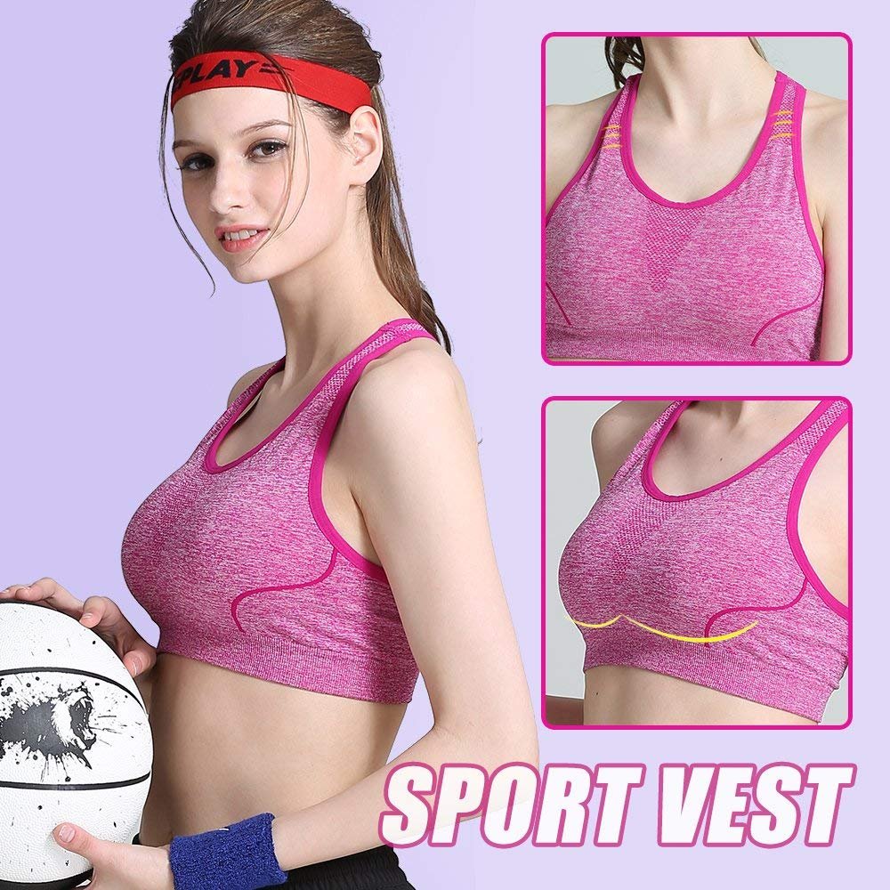 CAMEL Frauen Mode Sport Bras Nahtlose Workout Racerback BH Yoga Kompression Tops Fitness Activewear für Gym