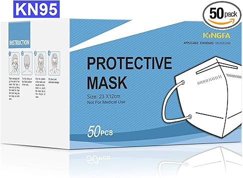 Download Free Amazon Com Kingfa Kn95 Face Mask Non Niosh Respirator 5 Ply Layer 50 Pcs Box Gb2626 2006 Compliant Home Improvement PSD Mockup Template