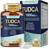Totaria TUDCA 1000mg Liver Support Supplement with Milk Thistle, NAC, ALA, 80% Silymarin, 15-in-1 Extra Strength Bile Salts, for Liver Cleanse Detox &amp; Repair, Gallbladder, Non-GMO, 120 Capsules