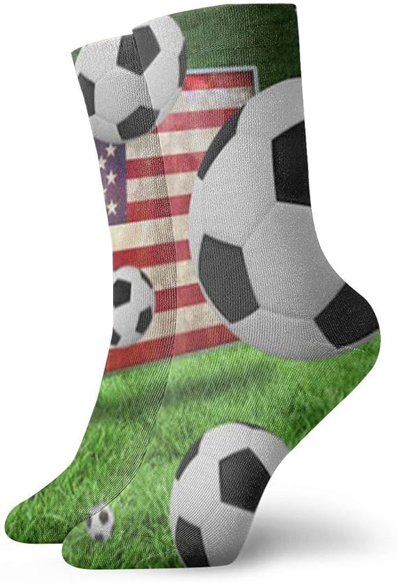 Unisexe Crew Socks Soccer Usa American Flag Athletic Casual Sock