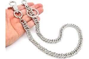 newtro Wallet Chain Men Women Boy Girl, Biker Motorcycle Pants Jean Punk Long Key Chain Black Gold Silver 26 Types