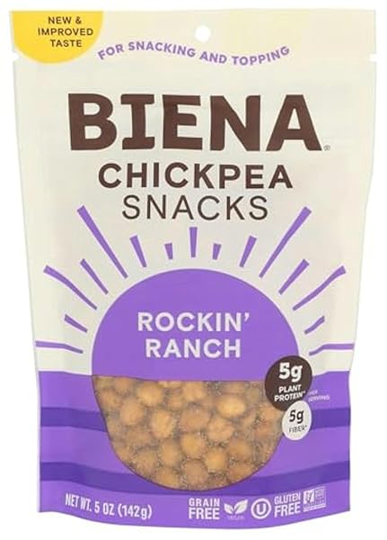 BIENA CHICKPEA SNACKS – CRUNCHY ROASTED CHICKPEAS –...