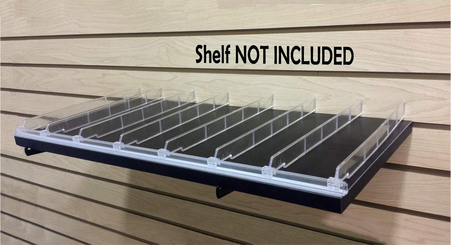 20 1 H Divider Universal Shelf Lip & Adjustable Depth Divider Kit, 48 L