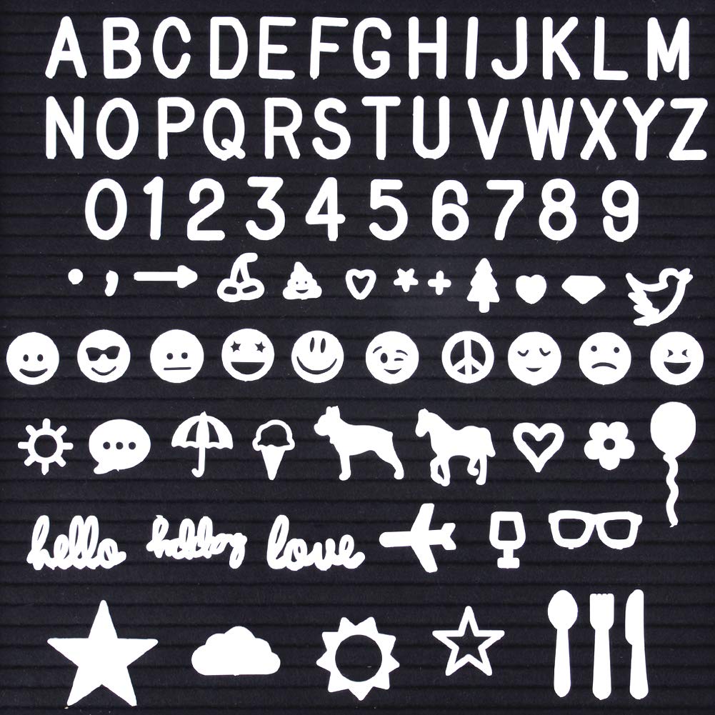 Buy SOLEJAZZ 610 Characters Letters Set for Felt Letter Boards, 1 Inch