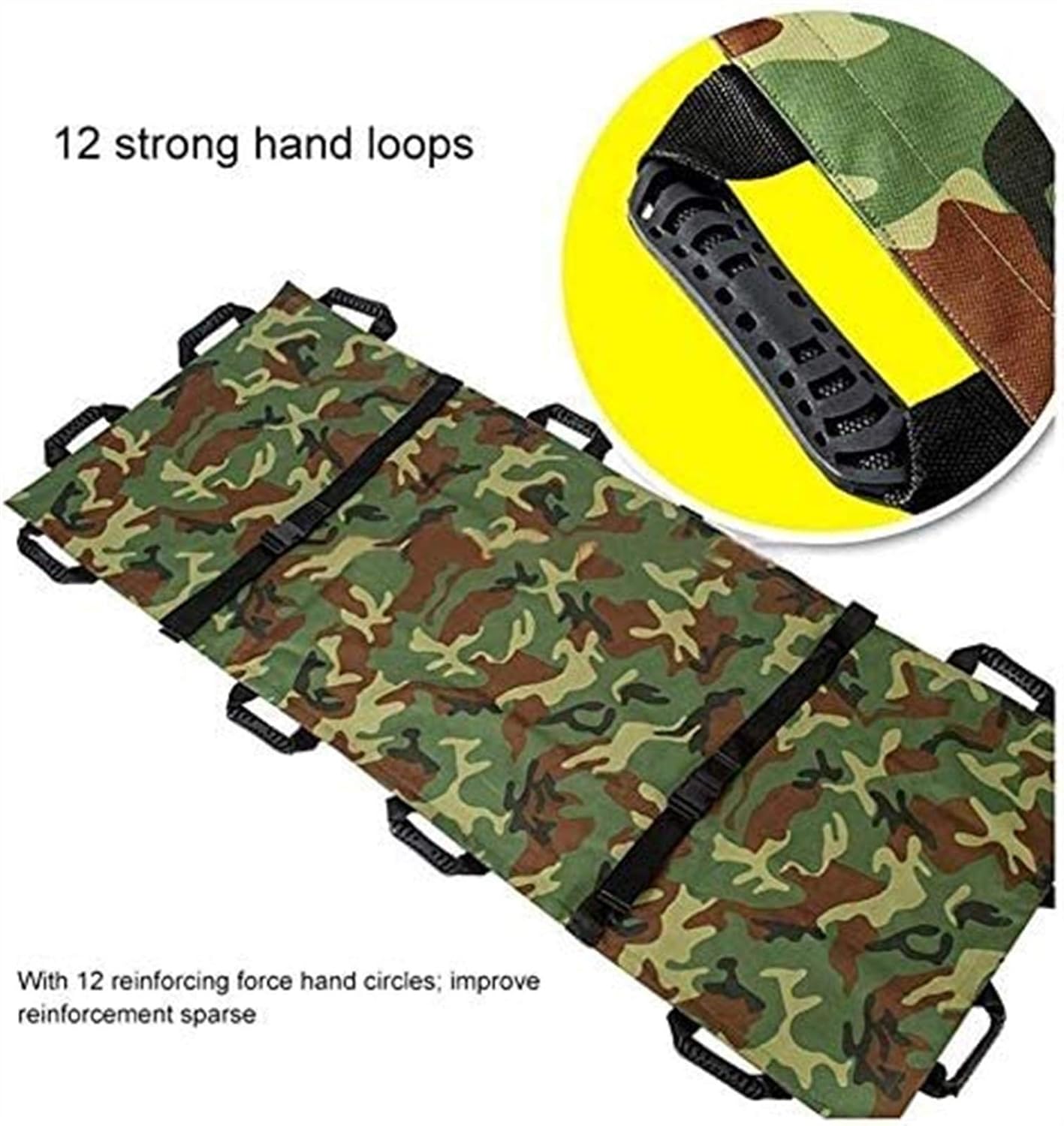 Home Household Medical Stretcher with Handbag Thickened Bloomma Emergency EMS Patient Mover Portable Transport Unit, Canvas 12 Handles3 Color (Size : B): Home & Kitchen
