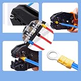 acdokuk 102 Pcs Copper Ring Crimp Terminals Connectors Kit, 4 Colours, 10 view 3
