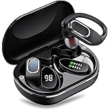 Wireless Earbuds, WeurGhy Bluetooth 5.1 Headphones with HD Microphone, Deep Bass in Ear Sports Earphones with LED Display, 80