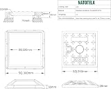 Natotela Manhole Cover 300x300mm Fiberglass Frame Steel Reinforced Lid view 2