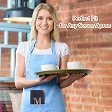 FIODAY Server Book Waitress Book with Zipper Pocket Leather Guest Check Holder view 4