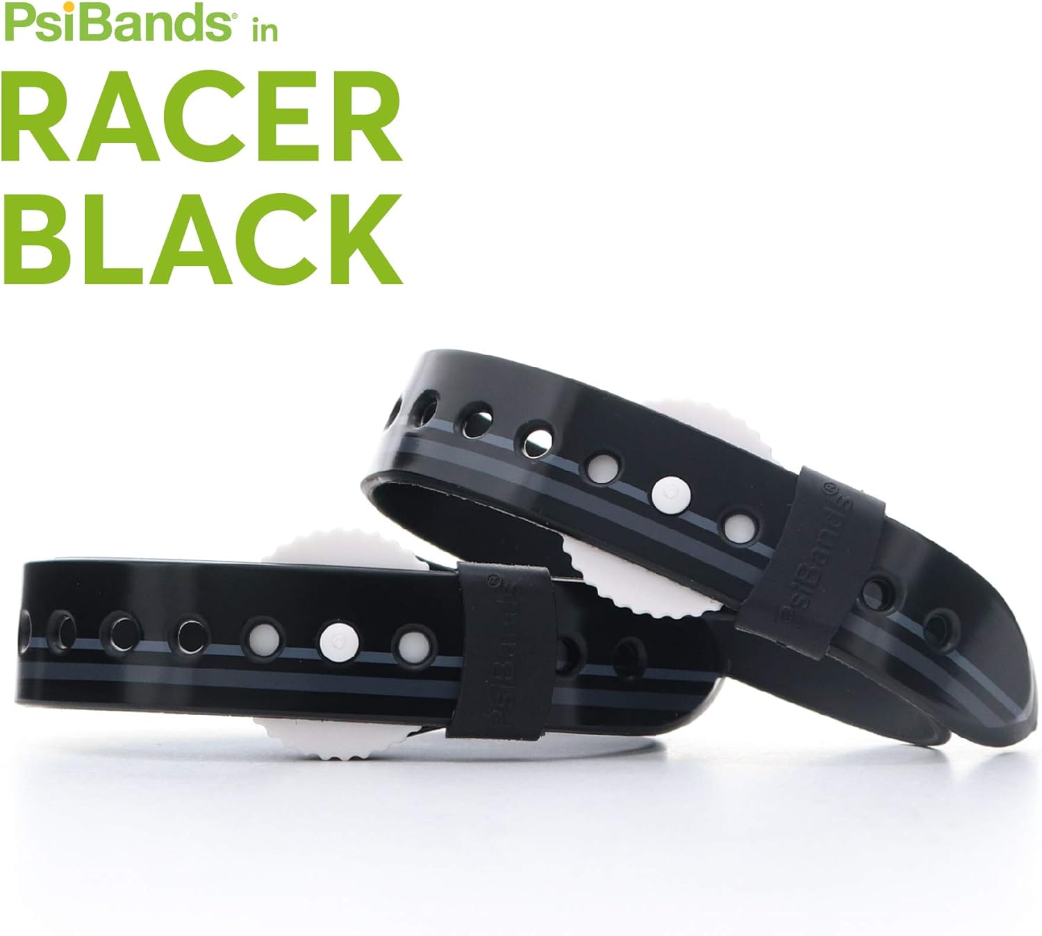 Psi Bands Acupressure Wrist Bands for The Relief of Nausea – Racer Black: Health & Personal Care