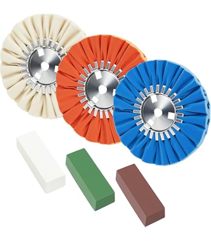 Roue De Polissage Traitée Jaune Diamètre 10 Pouces - Pour Meulage/ponçage Fin, Neuve