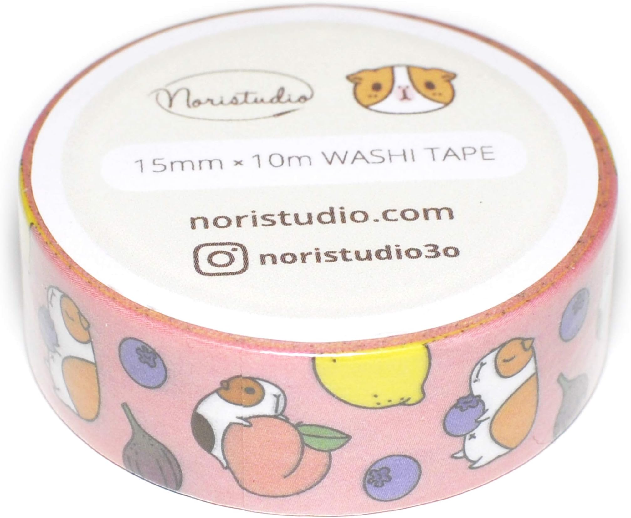 Guinea Pig and Fruits Guinea Pig Washi Tape