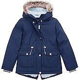 Rokka&Rolla Girls' Water-Resistant Sherpa Fleece Lined Puffer Jacket Winter Parka Coat