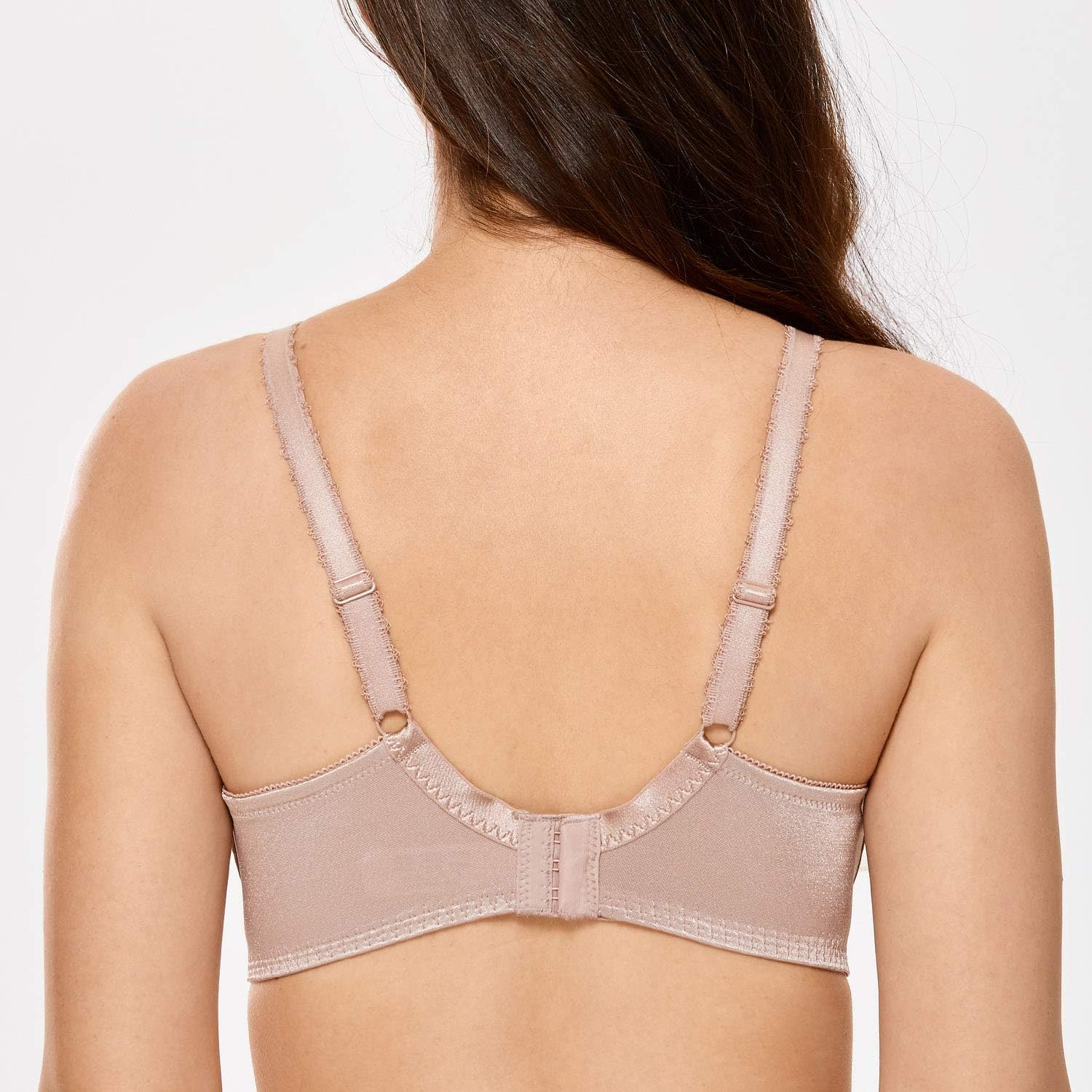 DELIMIRA Women's Beauty Lace Non Padded Minimizer Full Figure Underwire Bra at  Women’s Clothing store