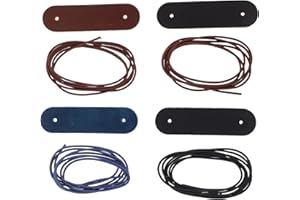 WIXGAOTK 4Pcs Vintage Elastic Cord Notebook Edge Protectors Leather Journal Book Corner Guard Binder Replacement for Traveler